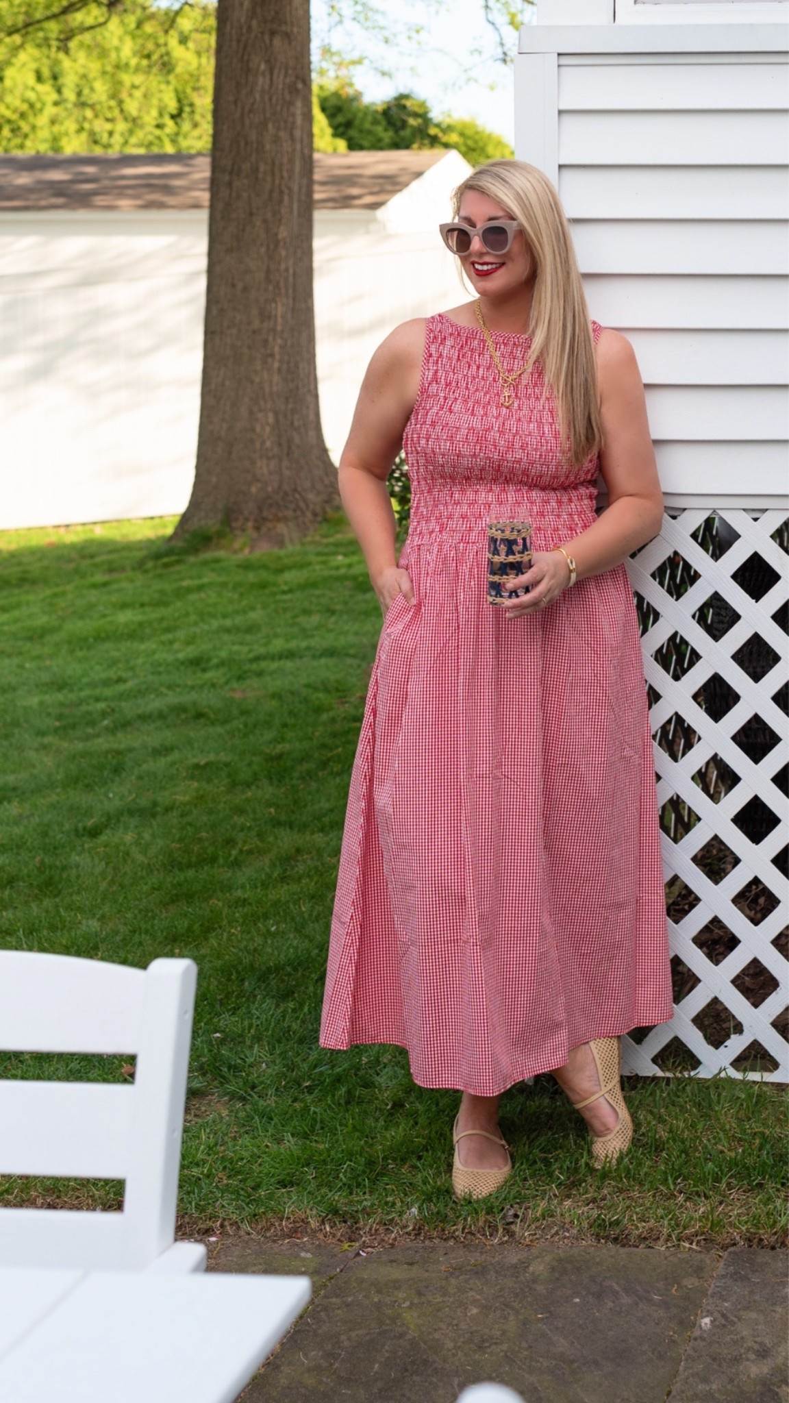 Red gingham boatneck smocked dress

#LTKSeasonal #LTKOver40 #LTKTall