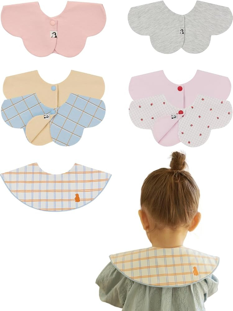 Konny Baby Bib 3/5/7-Pack Set, 360 \u200b\u200b\u00b0 Rotate, Soft and Absorbent Drooling for Tod... | Amazon (US)