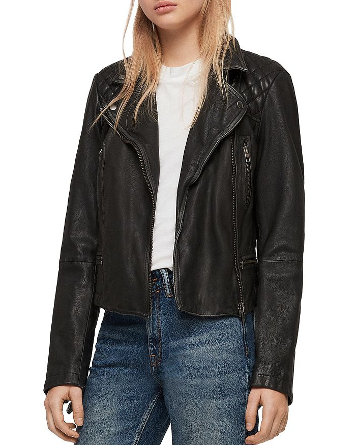 Cargo Quilted Leather Biker Jacket | Bloomingdale's (US)