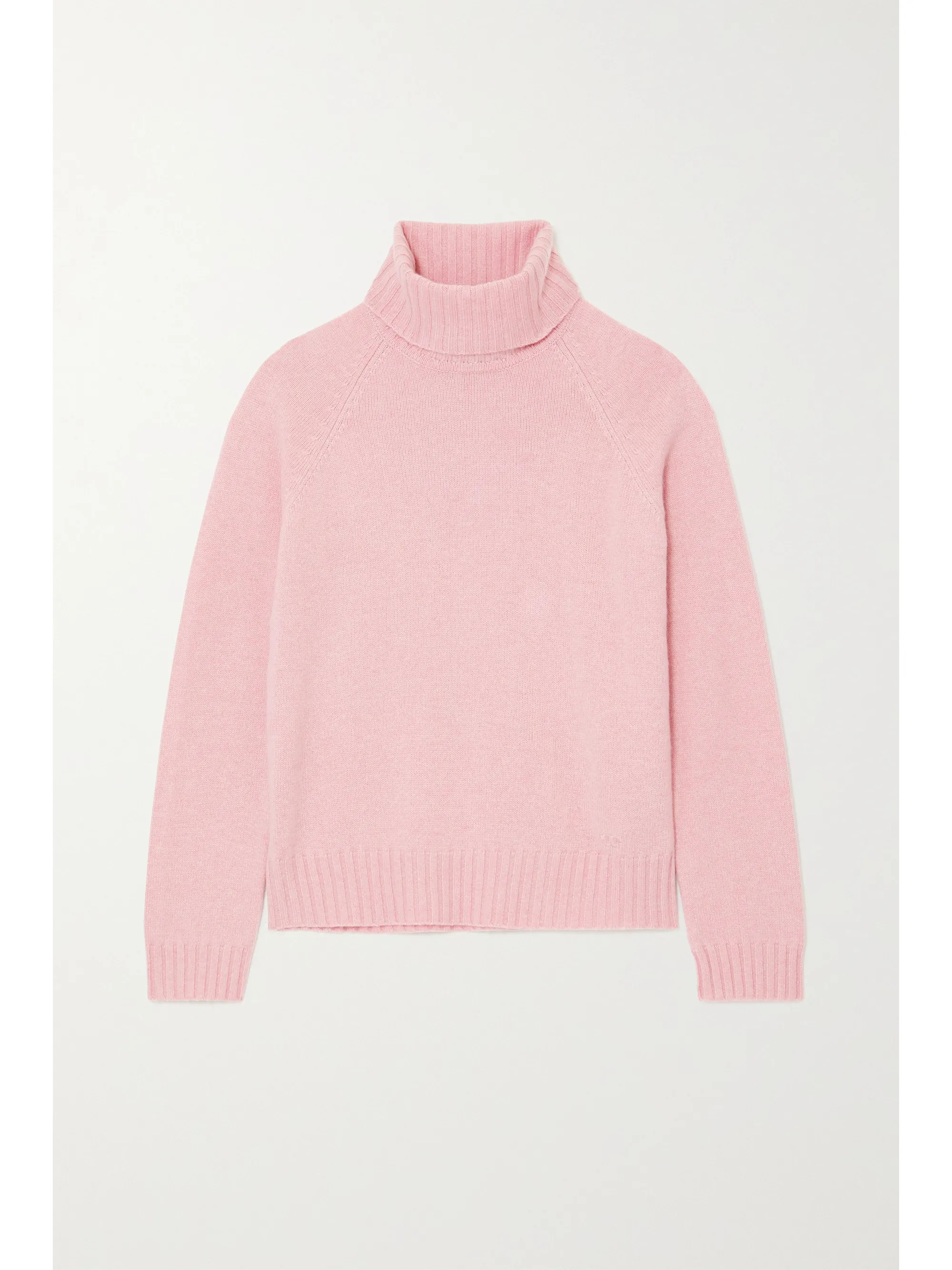 Pink Cashmere turtleneck sweater | Tory Burch | NET-A-PORTER | NET-A-PORTER (US)