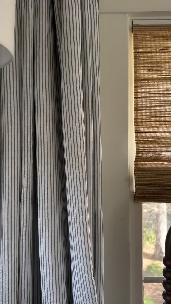 If you’ve followed me for more than five minutes, you know I have a thing for a good blue.

This one is my favorite shade as it feels collected, classic, and works with practically everything. The stripe is just the icing on the cake.

Bonus: you can get up to 65% off sitewide with code MEG. Comment SHOP and I’ll send you all the details!

#classichomedecor #traditionalhome #cottagebedroom  #bedroommakeover #windowtreatmentsdesign