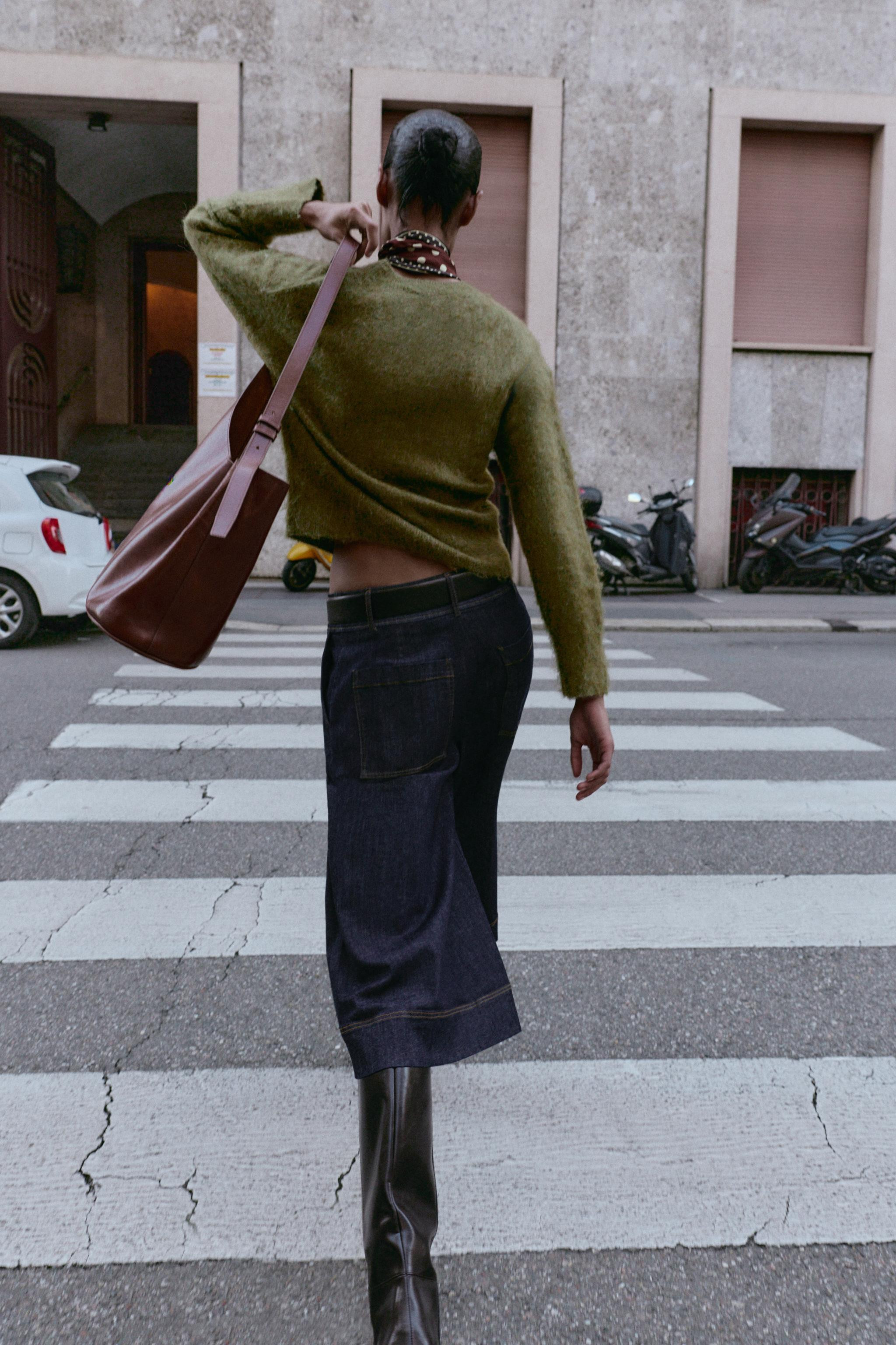 BRUSHED EFFECT KNIT SWEATER | Zara US