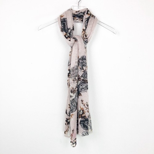 Betsey Johnson Scarf Floral Print Knit One Size Rectangle | eBay | eBay US