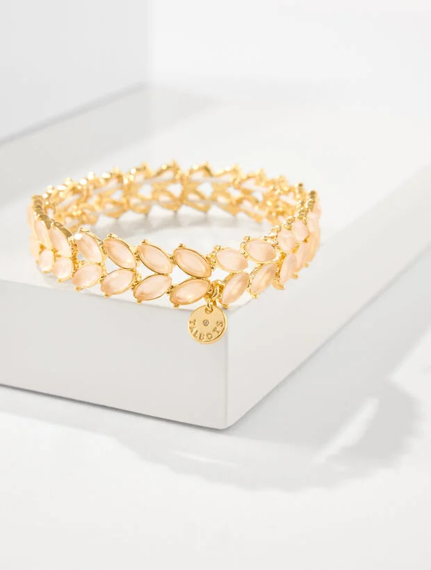 Fleur Linked Stretch Bracelet | Talbots