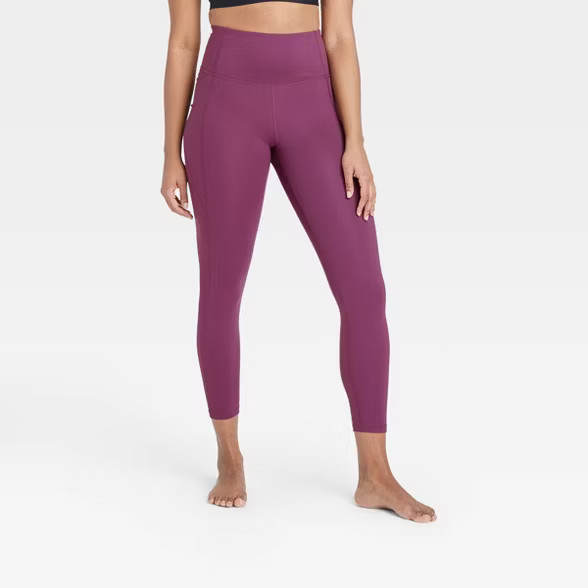 Women's Contour Power Waist High-Rise Leggings 26" - All in Motion™ | Target