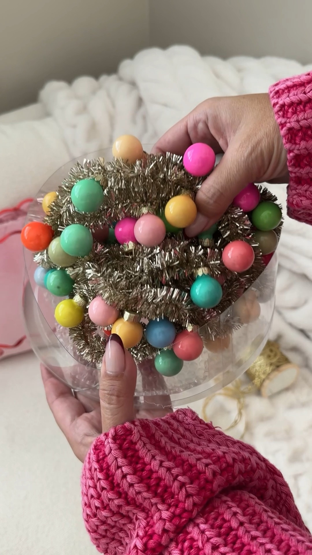 Calling all whimsical Christmas lovers! 🎄✨ This garland is pure holiday magic – the colors are bursting with joy, and the tinsel is dripping in vintage charm. It’s like Christmas nostalgia wrapped in sparkle! ✨ Don’t miss out on this beauty 

#LTKSeasonal #LTKHoliday #LTKVideo