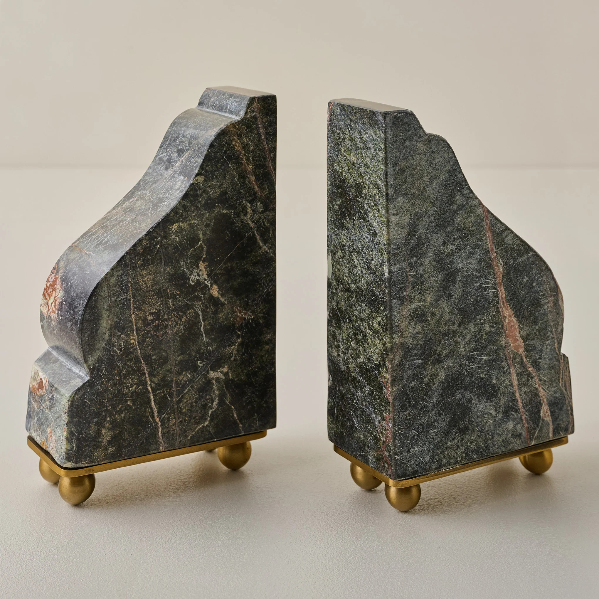 Henry Marble and Brass Bookends | Magnolia