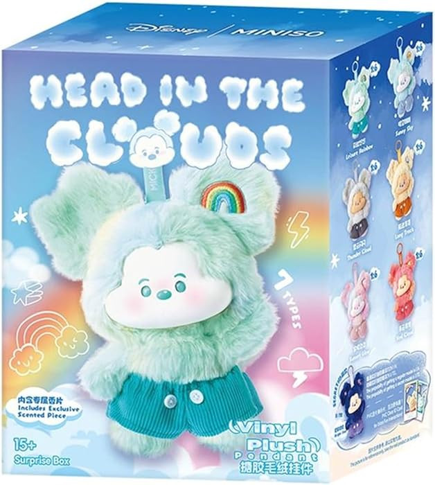 MINISO Disney Mickey Cloud Fantasy Series Vinyl Plush Blind Box - Toys for Bag Decoration, Holida... | Amazon (US)