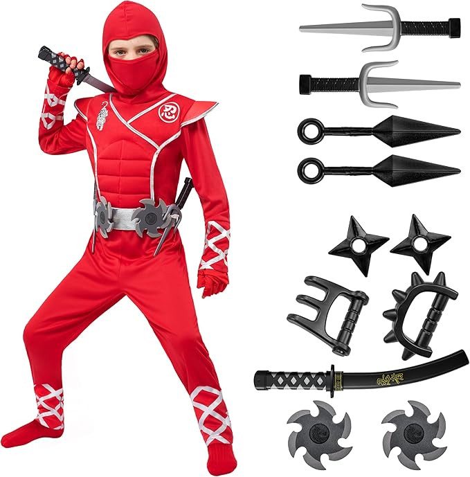 Spooktacular Creations Halloween Ninja Costume, Ninja Outfit Set for Kids, Halloween Costumes for... | Amazon (US)