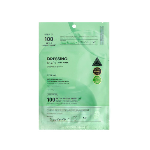 VT Cosmetics Reti-A Reedle Shot 100 2Step Hydrogel Mask (1ea) | Korean Masks | StyleKorean.com | Style Korean