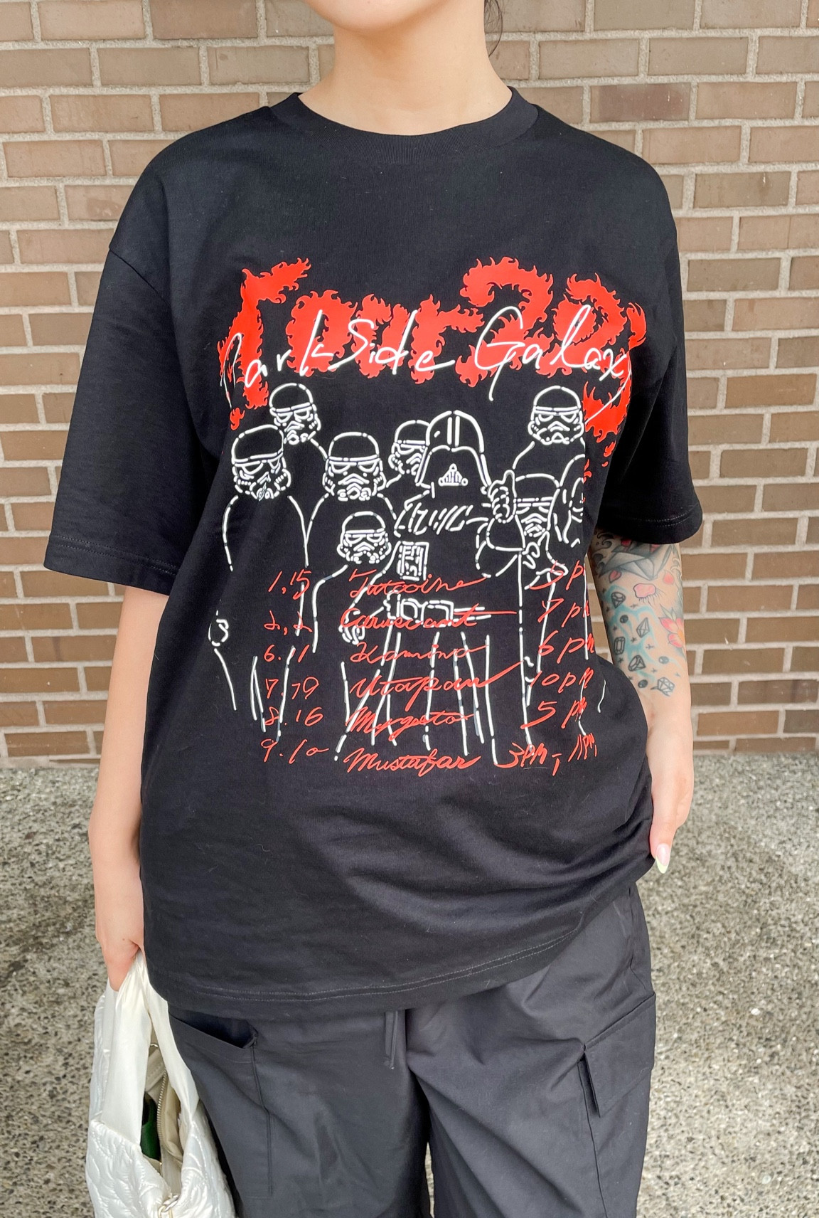 Dark side galaxy tour tee ❤️‍🔥 

Star Wars besties, this is one of my fav artist designs for Uniqlo’s Disney100 design Grand Prix this year! 

#LTKunder50 #LTKstyletip #LTKFind