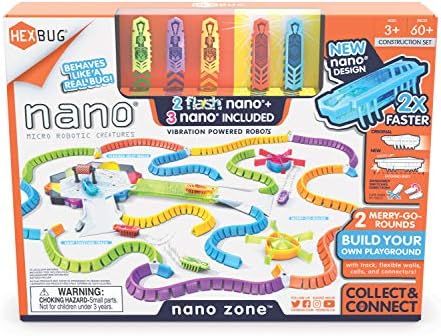 HEXBUG Flash Nano Nano Zone - Colorful Sensory Playset for Kids - Build Your Own Zone - Over 60 P... | Amazon (US)