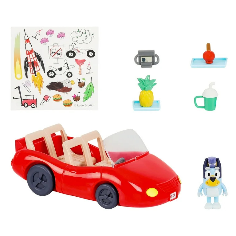 Bluey, Convertible Vehicle, Includes Bluey Figure and 4 Accessories, Toddler Toy | Walmart (US)