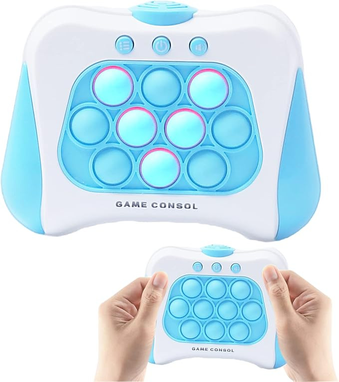 Handheld Game Toy, Light and Sound Press Bubble Game Sensory Fidget Toys Newest Upgrade Fun Class... | Amazon (US)