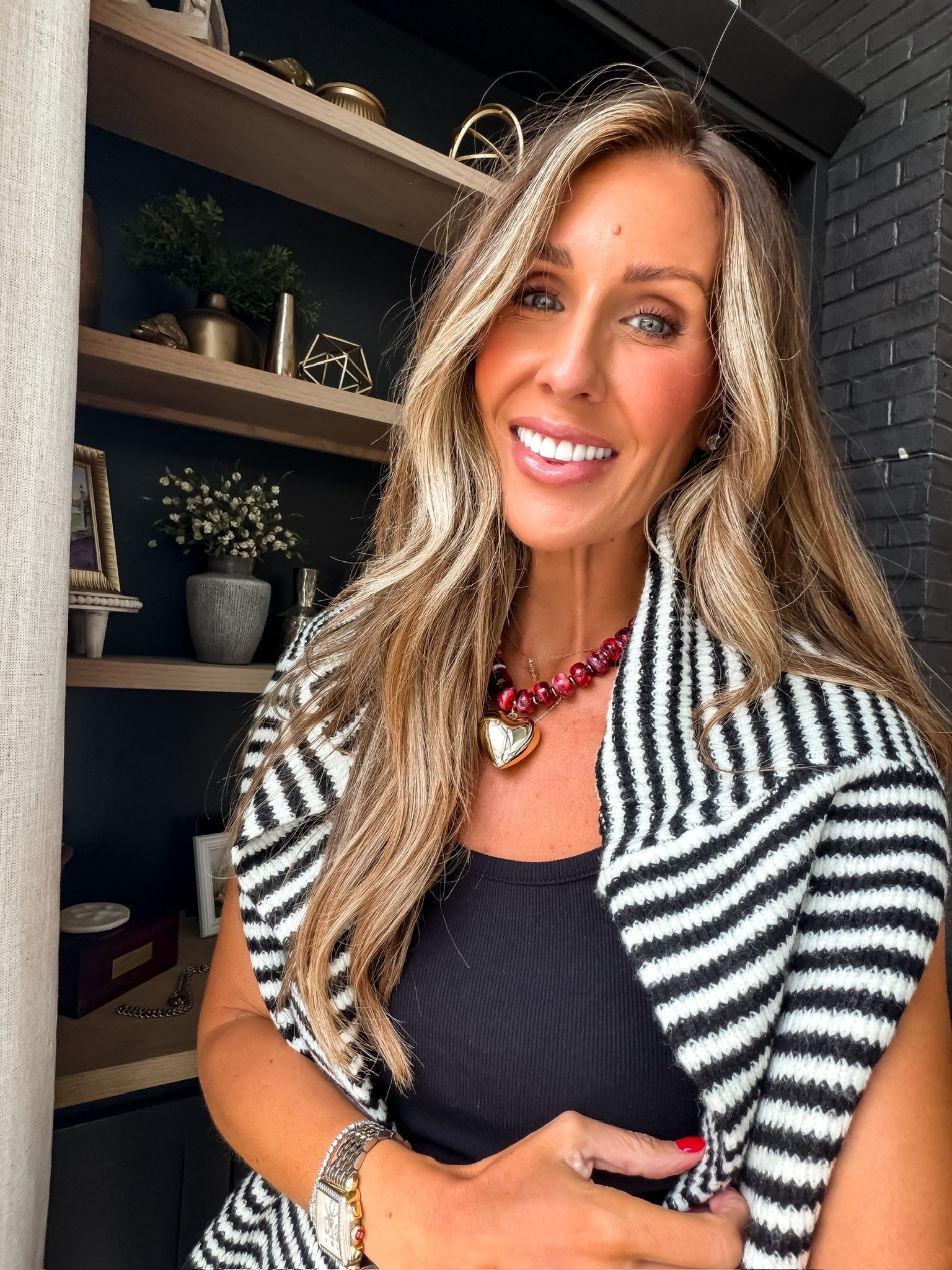 A striped cardigan is one of those layering pieces you’ll wear year after year. It adds just the right amount of texture over a tee, tank, or dress, and the classic pattern makes it easy to style with denim, trousers, or leggings all season long.

striped cardigan, cardigan sweater, fall layering, neutral outfit, classic style, capsule wardrobe, everyday fashion, casual fall outfit, cozy sweater, timeless wardrobe, TheMomInStyle

#LTKootd #LTKSeasonal #LTKTravel