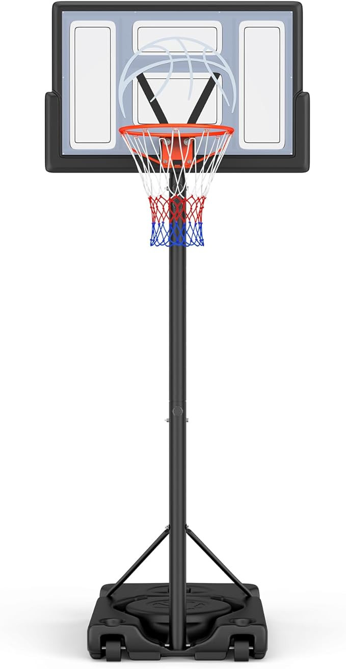 Basketball Hoop Outdoor 10ft Adjustable, Portable Basketball Hoop Goal System for Kids Youth and ... | Amazon (US)
