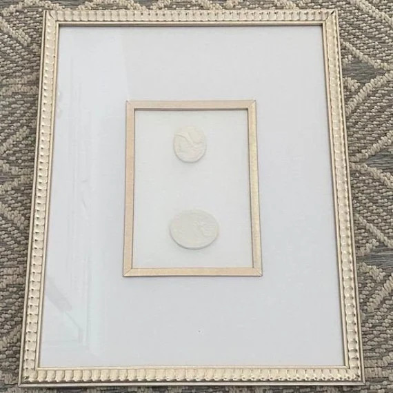 Set of 2  Framed Intaglios Large Framed Wall Art Custom | Etsy | Etsy (US)