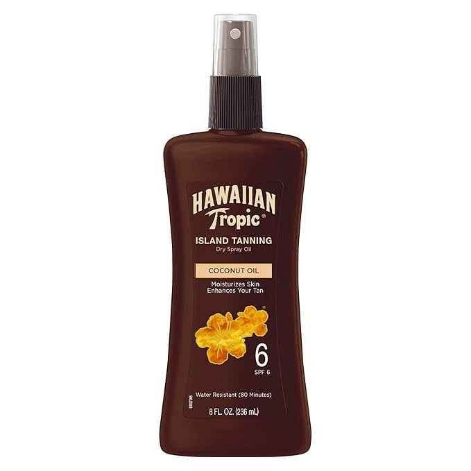 Hawaiian Tropic Dark Tanning Oil, Spray Pump, SPF 6 8 Oz (Packaging May Vary) | Amazon (US)