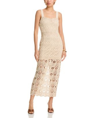 AQUA Crochet Tank Dress - Exclusive  | Bloomingdale's Women | Bloomingdale's (US)