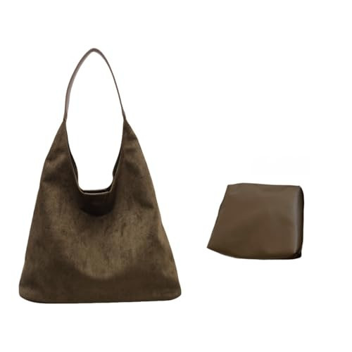 Suede Hobo Bags for Women - Slouchy Tote Bags (2Pcs Green) | Amazon (US)