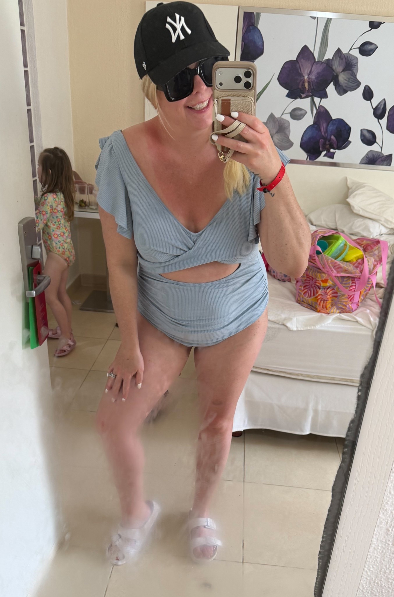 Adorable and comfy middle mom swimsuit 

#LTKOver40 #LTKMidsize #LTKSeasonal