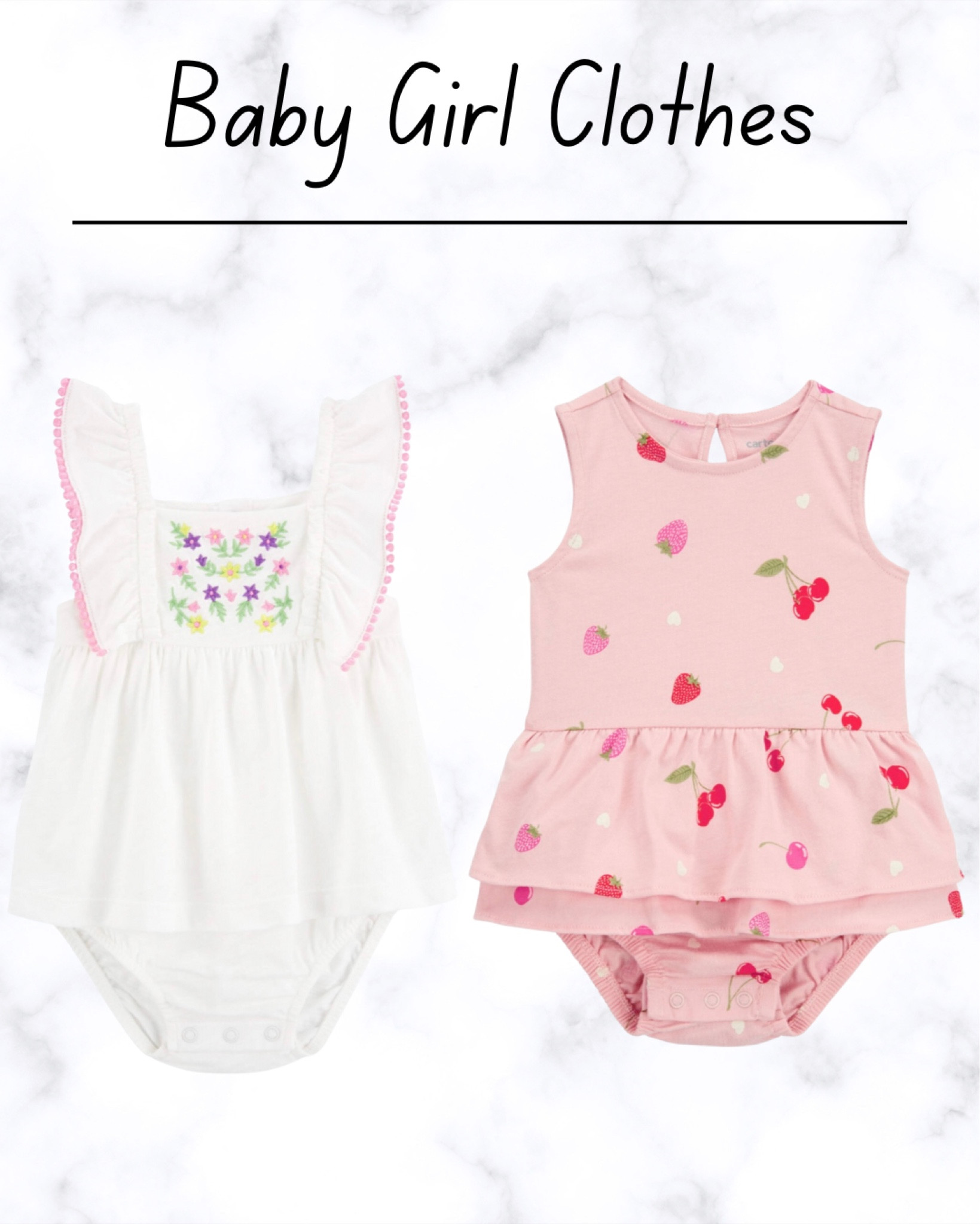 Check out these baby outfits 

Baby onesies, baby one piece, family, baby, toddler, baby beach outfit, carters summer baby clothes, baby clothes, baby romper, baby dress, baby outfit, baby shower, baby gift idea 

#LTKkids #LTKfamily #LTKbaby