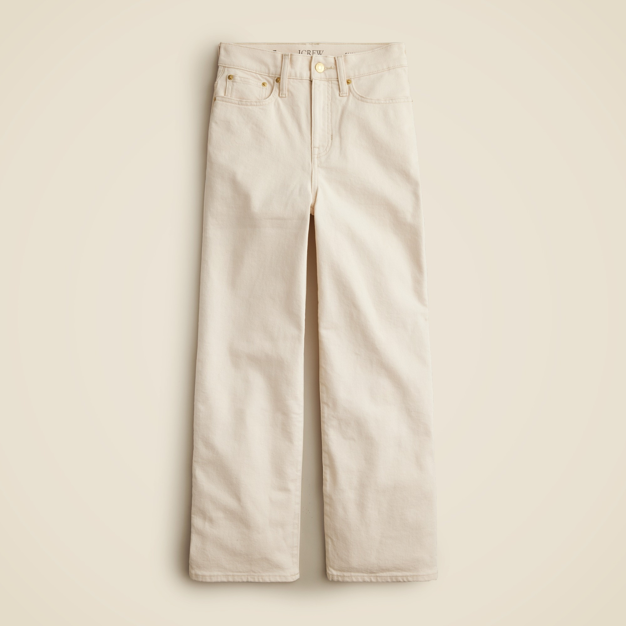 Slim wide-leg jean in ecru | J. Crew US