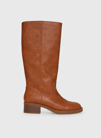 Madisson Knee High Boots Brown | Princess Polly US