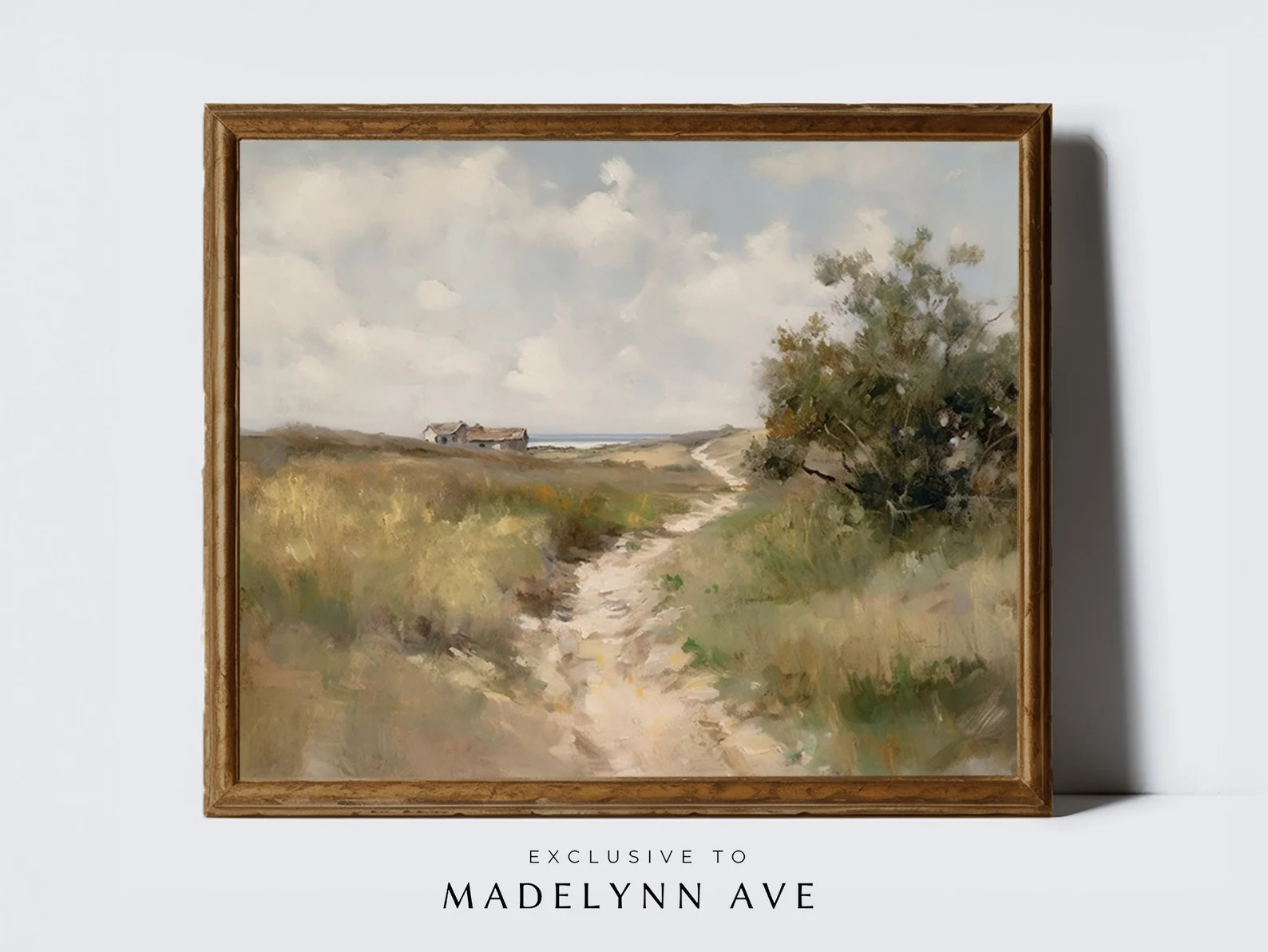 Neutral Landscape Art Print, Modern Landscape Art Print, Abstract Farmhouse Art Print, Modern Far... | Etsy (US)