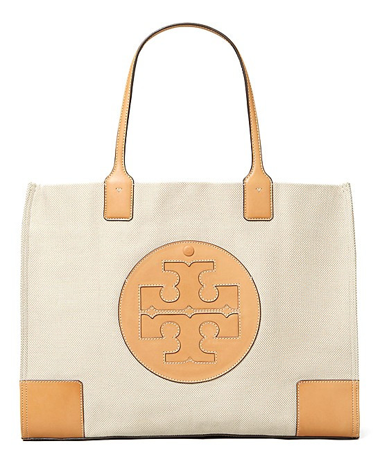 Tory Burch Women's Totebags Natural - Natural Ella Canvas Tote | Zulily
