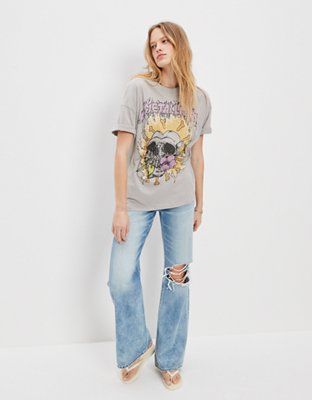 AE Oversized Metallica Graphic Tee | American Eagle Outfitters (US & CA)