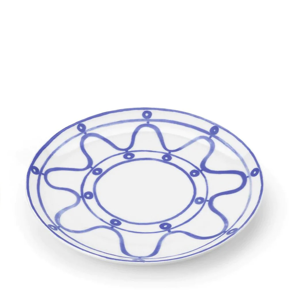 Poros Dinner Plate, Sky | Blue Print