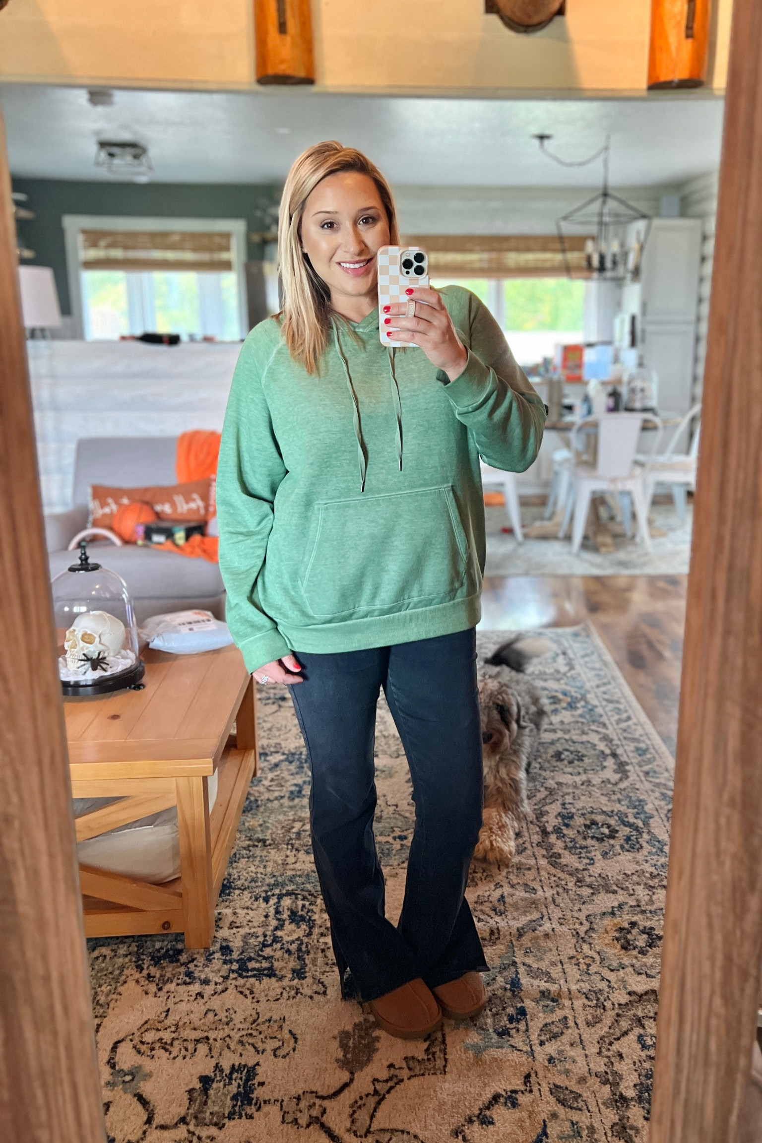 Another football practice, another mom outfit! 
Sizing deets:
Hoodie - sized up to a large for an oversized fit
Jeans - size 8 but they’re stretchy so I could have gone with a size 6
Uggs - fit TTS

Jeans
Mom Outfit
Oversized sweatshirt 
Fall Outfits
Fall Shoes
Boots

#LTKstyletip #LTKfindsunder50 #LTKSeasonal