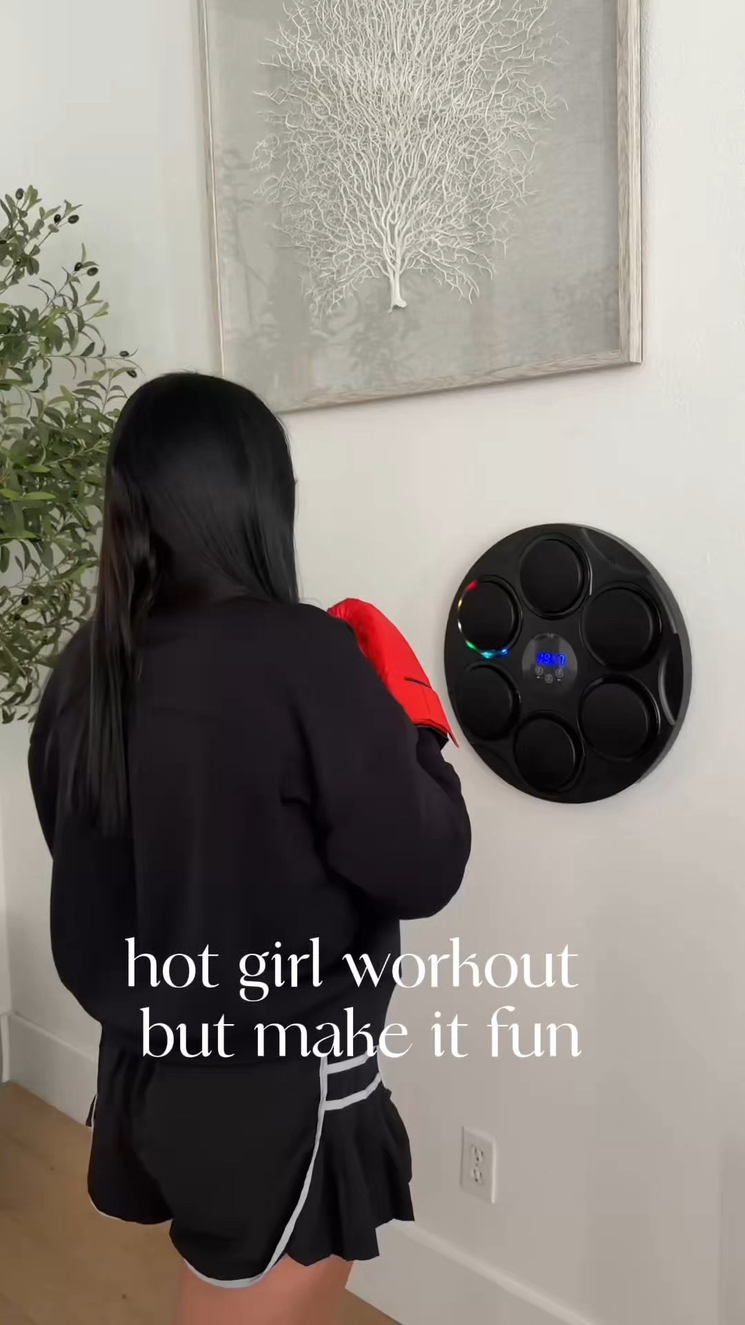 say SHOP if this is something you would find useful and I’ll send you the details. I needed a workout I would actually stick to… and this is it 😅🥊

It mounts on the wall and connects to music so you punch to the beat. The lights guide you where to hit and it turns exercise into a game. I’ve been using it when I don’t feel like going to the gym, when I need a quick sweat, or when I just want to get stress out after a long day. You don’t even realize how much you’re moving until you’re out of breath.

It’s fun, fast, and such a good cardio workout for home. Perfect if you hate traditional workouts but still want to move your body. I end up doing “just one more song” every time.

#amazonfinds #homeworkout #fitnessathome #cardioworkout #moveyourbody