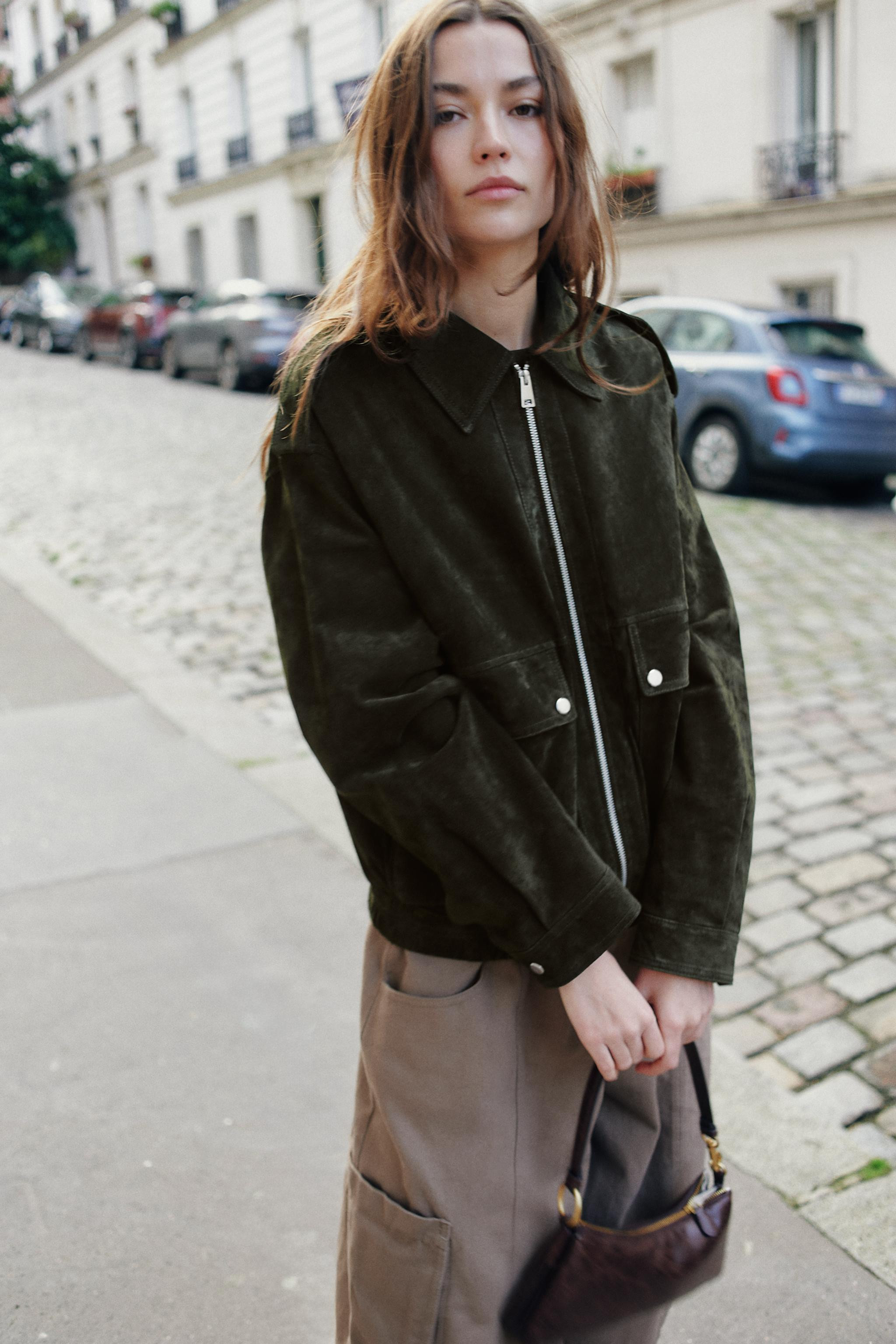 100% SUEDE LEATHER JACKET | Zara US