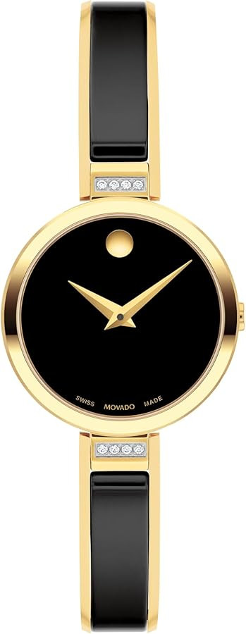 Movado Moda Women's Watch - Swiss Quartz 2H Movement, Plated Stainless Steel, Adjustable Bangle -... | Amazon (US)