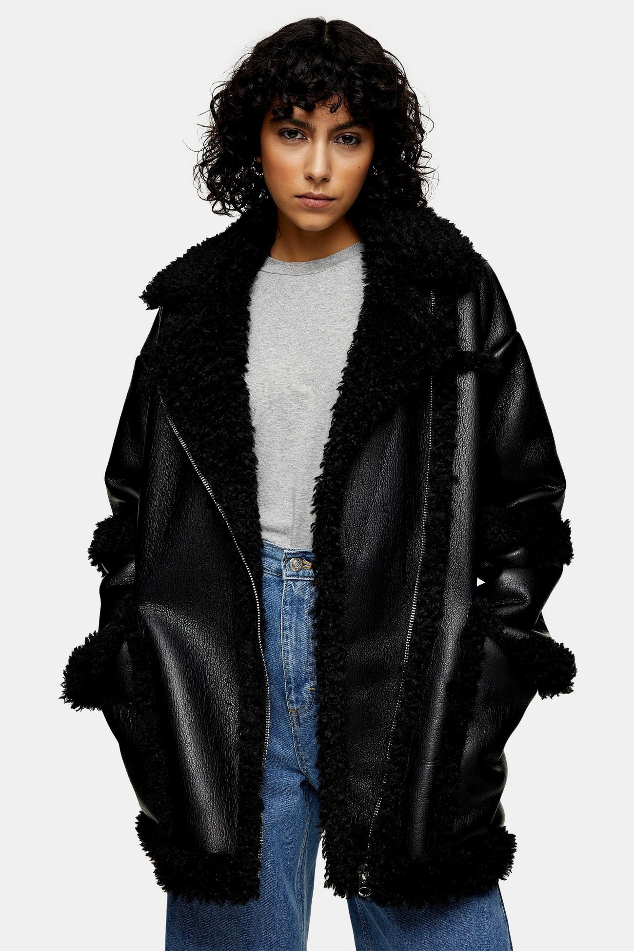 Black Borg Jacket | Topshop UK