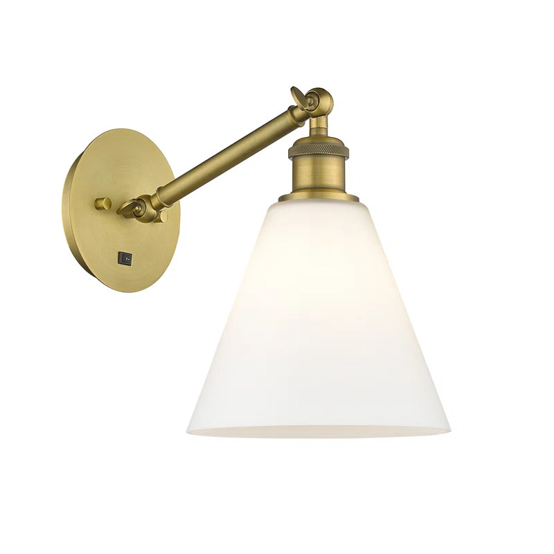 Shauna Steel;Cast Brass Armed Sconce | Wayfair North America