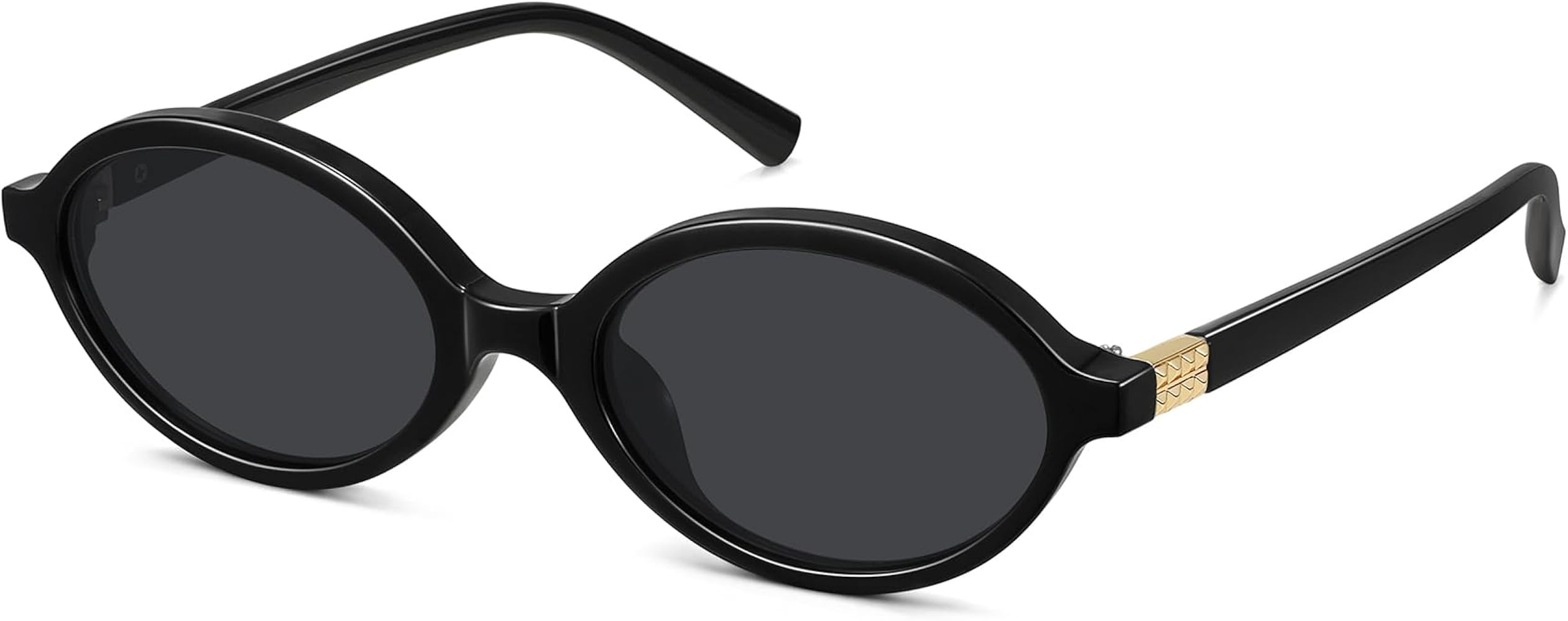 WOWSUN Retro Oval Sunglasses for Women,Slim 90s Vintage Fashion Shades | Amazon (US)