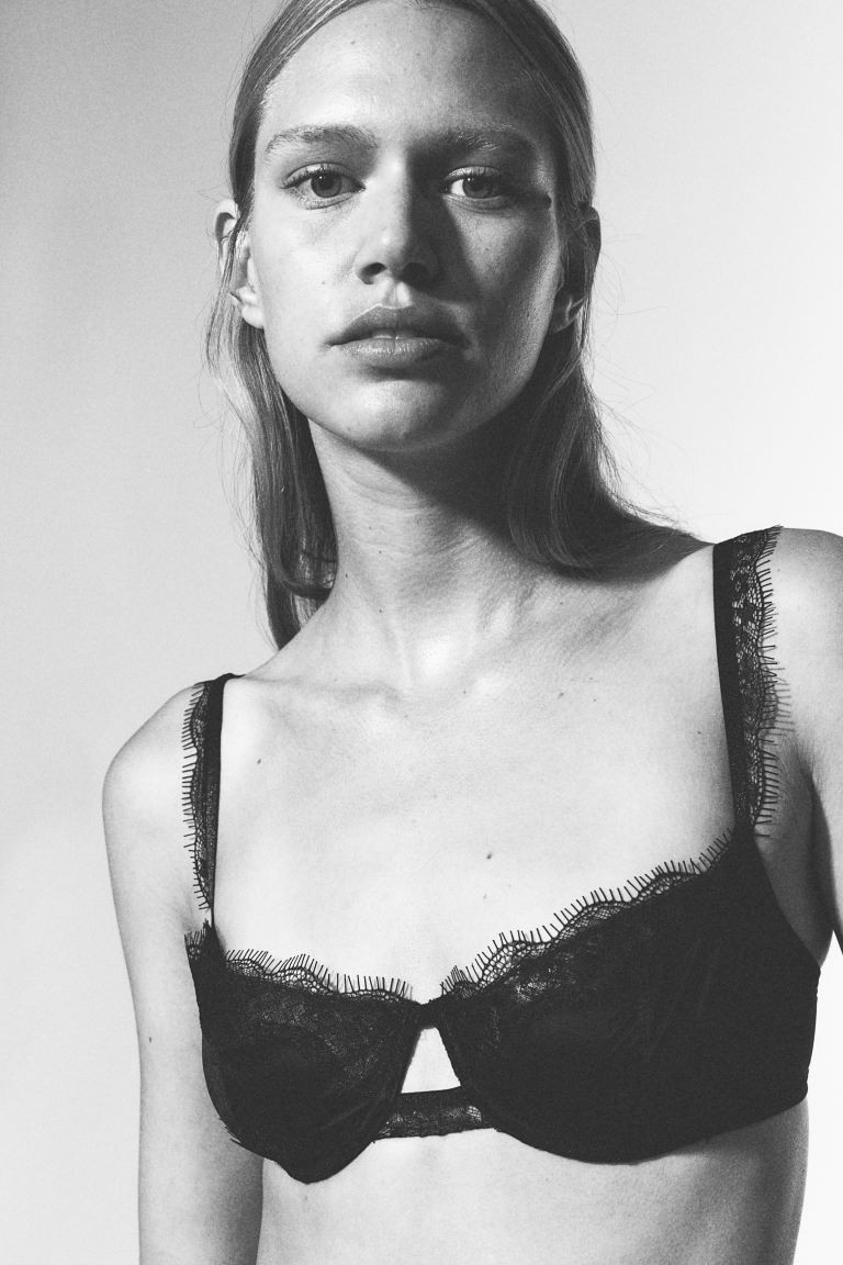Soutien-gorge balconnet non paddé en dentelle | H&M (FR, IT, ES, PT, BE)