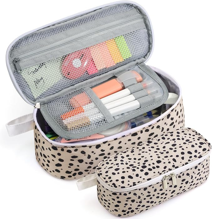 Jcocylse Large Capacity Pencil Case Portable Pencil Pouch Bag School Supplies for College Student... | Amazon (US)