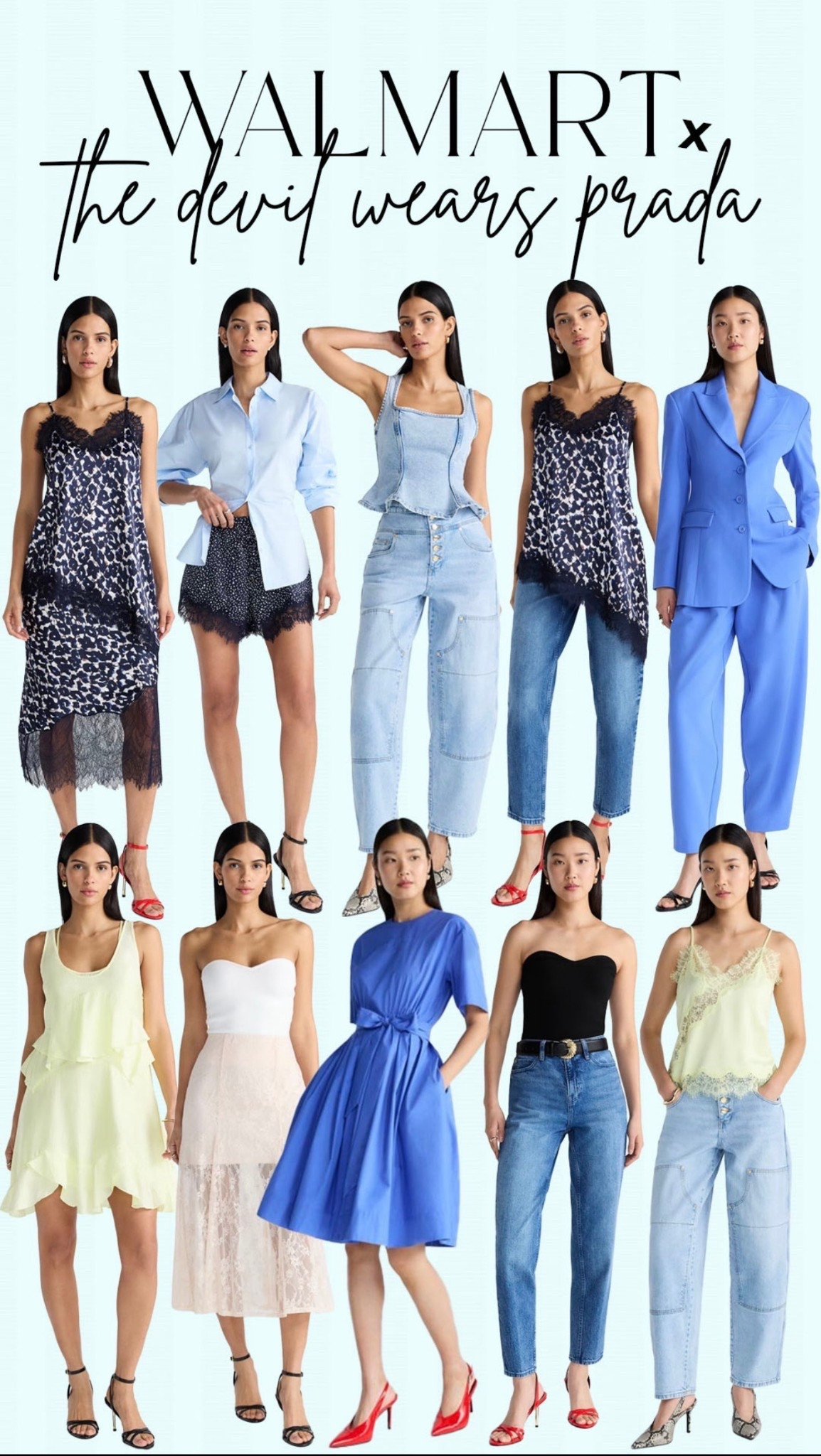 Here is the full line of the Devil wears Prada X scoop line at Walmart. Everything is so affordable and right now fully stocked.. 