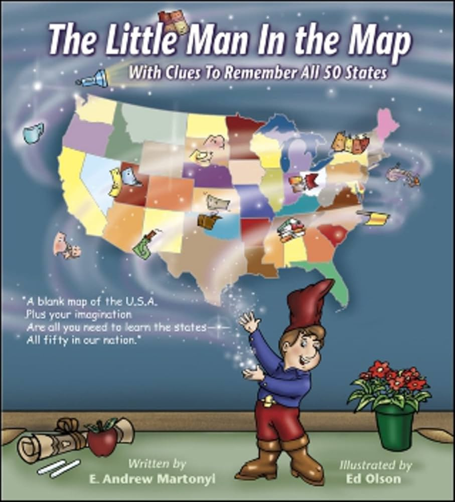 The Little Man In the Map: With Clues To Remember All 50 States | Amazon (US)
