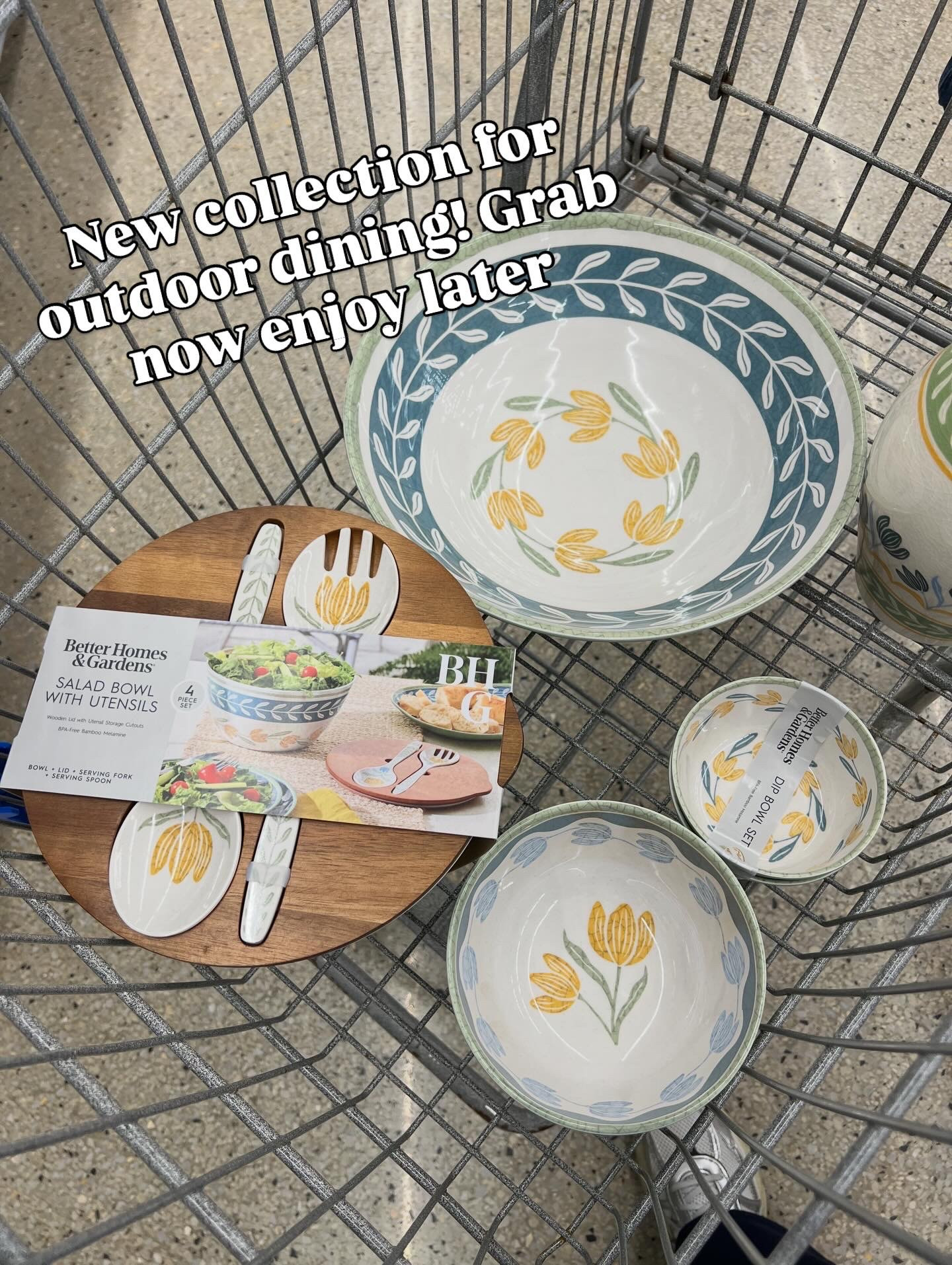 Walmart new outdoor entertaining collection in durable melamine, looks like Pottery Barn for less! 

#LTKHome