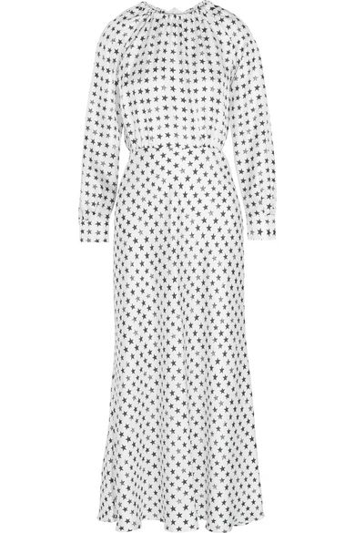 Printed silk-twill maxi dress | NET-A-PORTER (US)