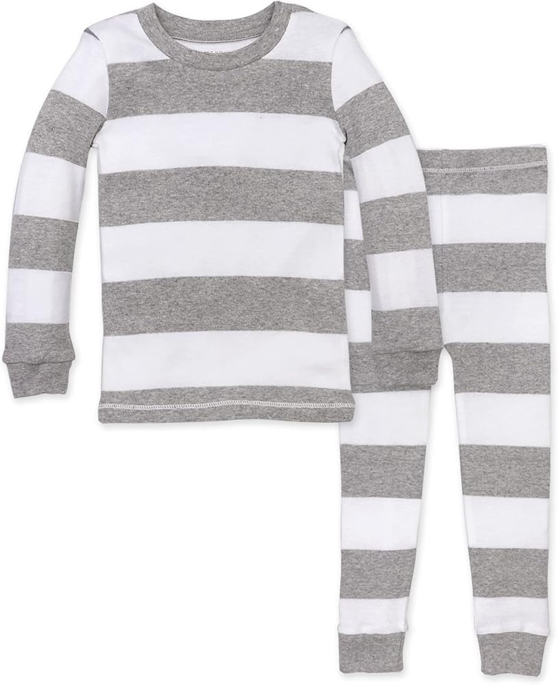 Burt's Bees Baby Baby Boys' Pajamas, Tee and Pant 2-Piece Pj Set, 100% Organic Cotton | Amazon (US)