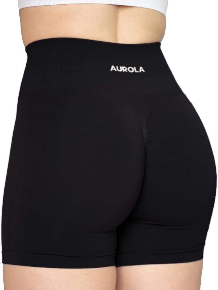 AUROLA Intensify Workout Shorts for Women Seamless Scrunch Short Gym Yoga Running Sport Active Ex... | Amazon (US)