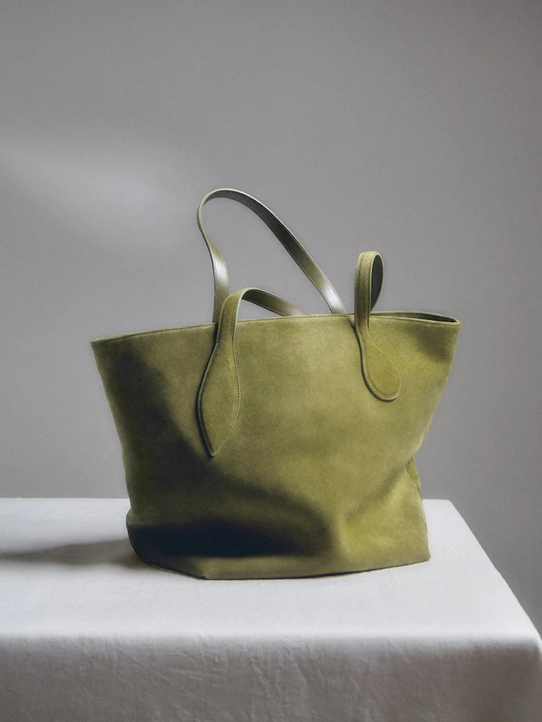 Sprout Tote Army Suede | LITTLE LIFFNER