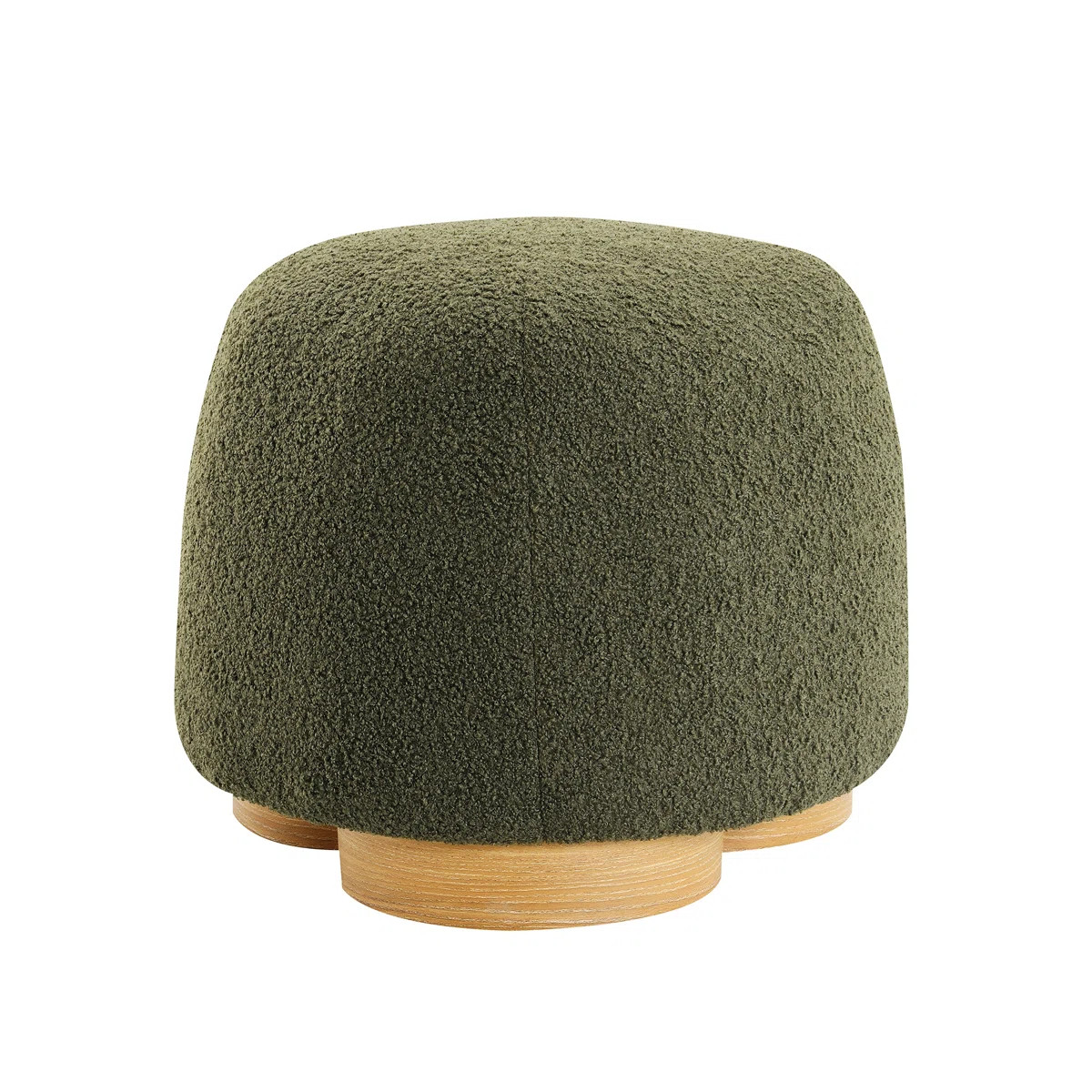 Round Upholstered Ottoman, Footstool For Bedroom, Entryway | Wayfair North America