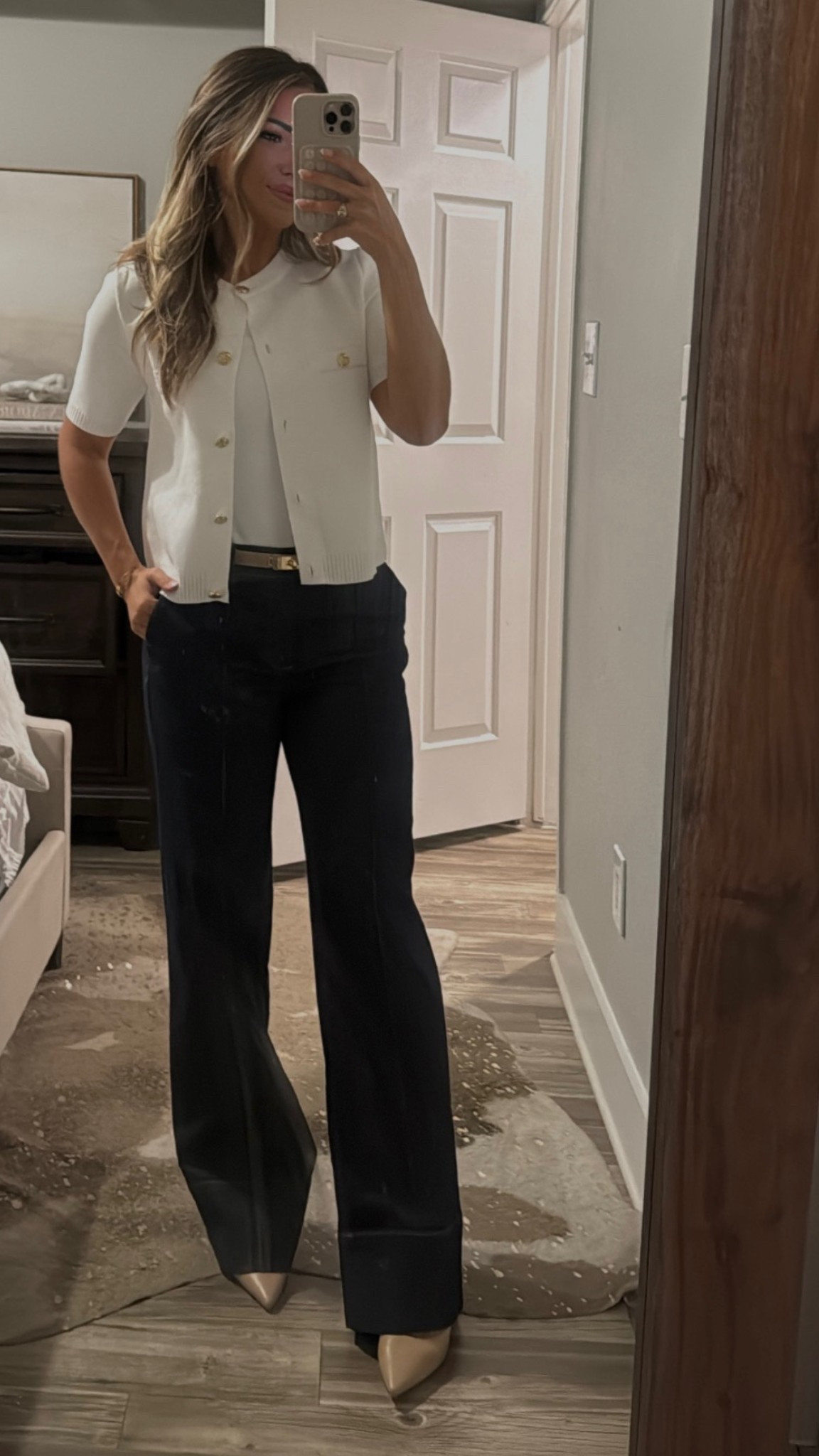 Another work fit !! XS in pants (they are dark denim wash with front pleat) and S in bodysuit + cardigan !! 

#LTKFindsUnder50 #LTKWorkwear #LTKStyleTip